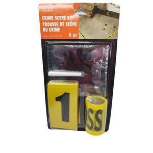Halloween " Crime Scene " Kit 8 Piece Blood Splatt